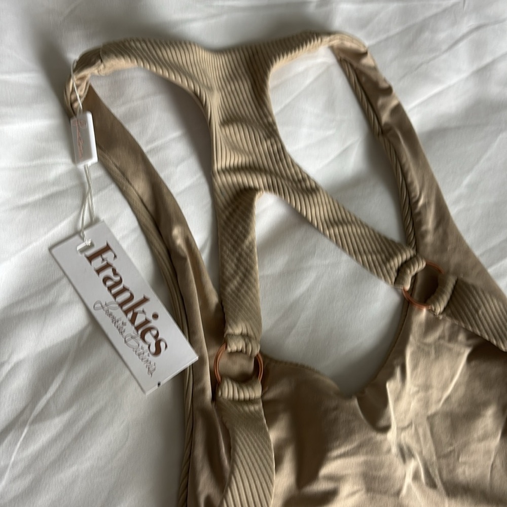 NWT Frankies Bikinis Victoria One Piece *TAN* - Picture 8 of 10